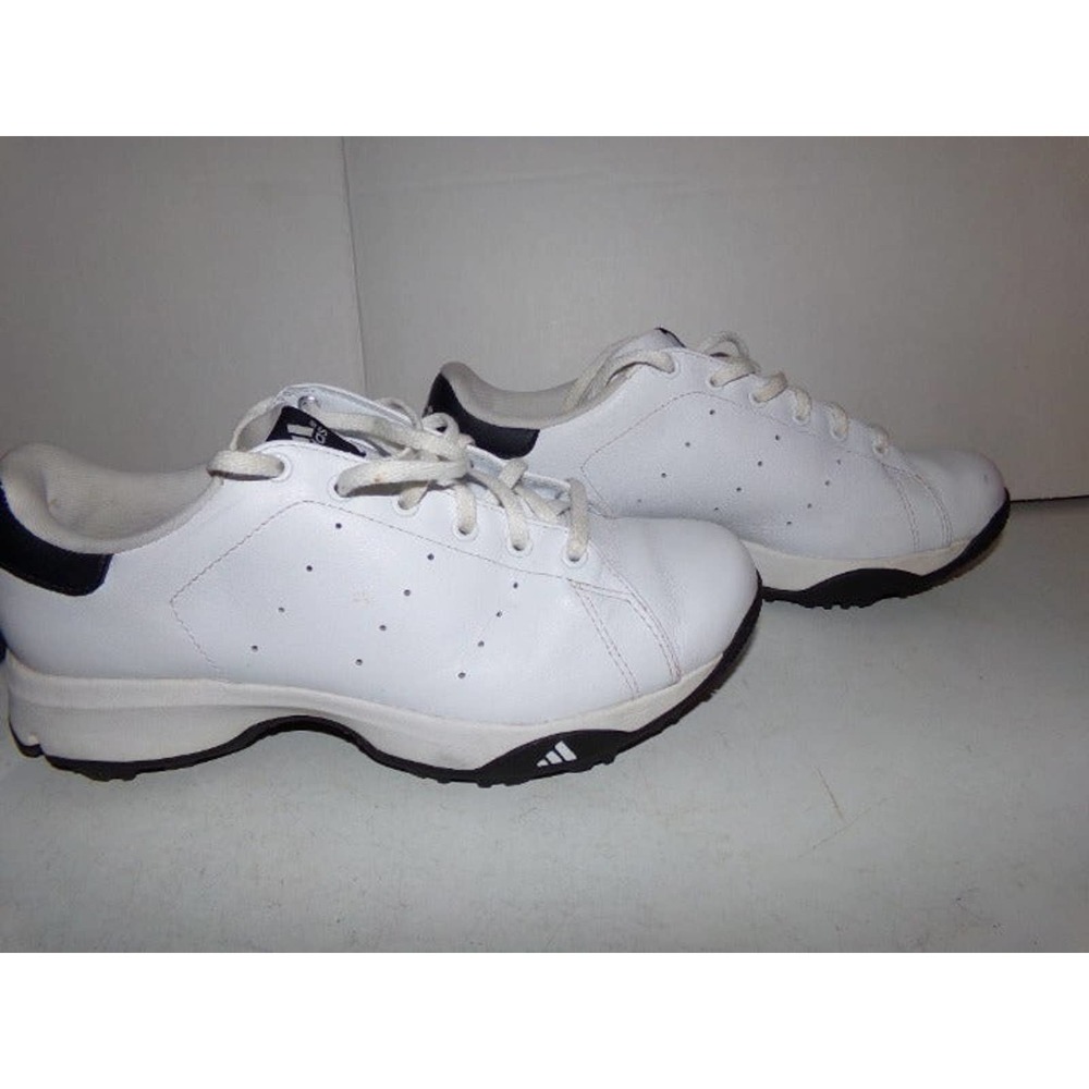 MEN'S ADIDAS ADVANCED TRAXION TECHNOLOGY TENNIS SHOES ADIWEAR WHITE BLACK SZ 7.5